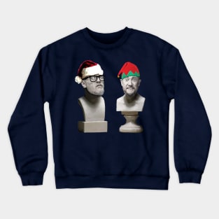 Task Master Christmas statues (no text) Crewneck Sweatshirt